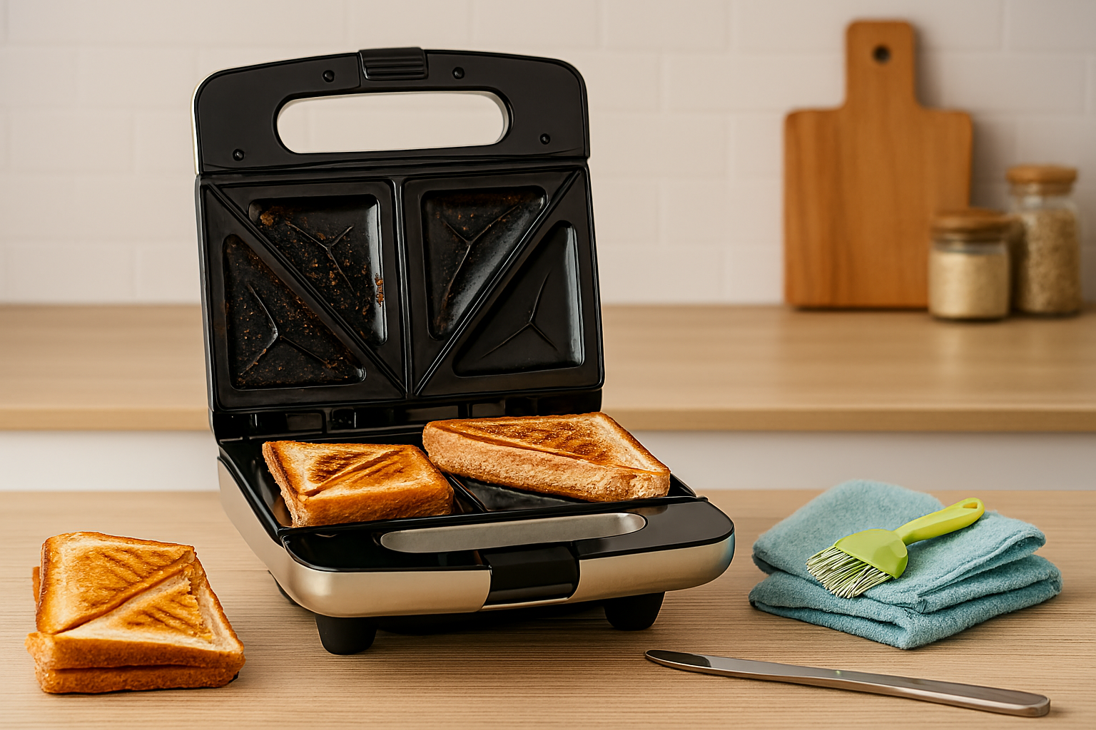 علت چسبیدن اسنک به ساندویچ ساز و نحوه ی تمیز کردن آن