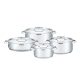 سرویس قابلمه ۸ تکه عرشیا مدل Arshia 8pcs Stainless Steel Cookware Set