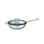 تابه ووک استیل عرشیا مدل Stainless Steel Wokpan with Lid