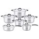 سرویس قابلمه ۱۲ تکه عرشیا مدل Arshia 12-piece Stainless Steel Cookware Set